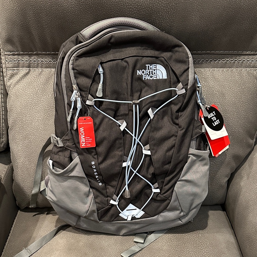 The North Face Men's Black and Gray Backpack